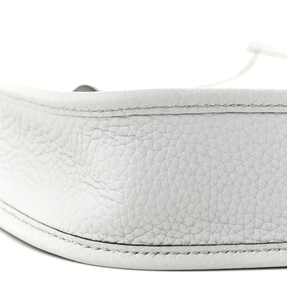 Hermes Taurillon Clemence Amazone Evelyne TPM Bleu Pale Gris Etain 9 of 11