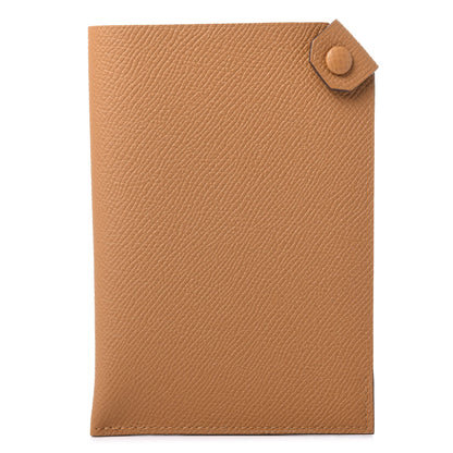 Hermes Epsom Tarmac PM Passport Holder Caramel 1 of 9