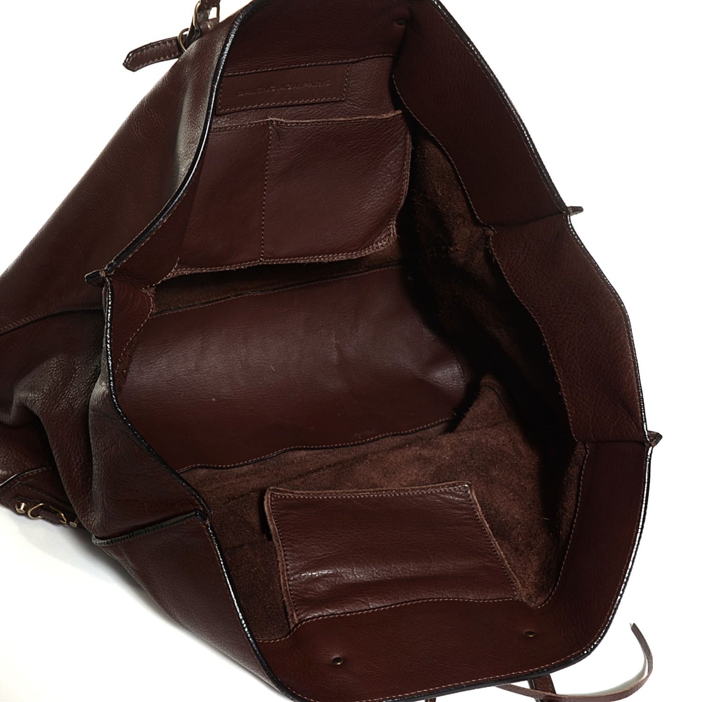 Veau Papier A4 Tote Chestnut