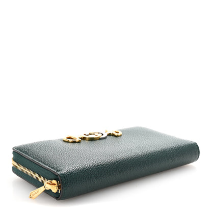 Gucci Grainy Calfskin Zumi Zip Around Wallet Vintage Green 4 of 7