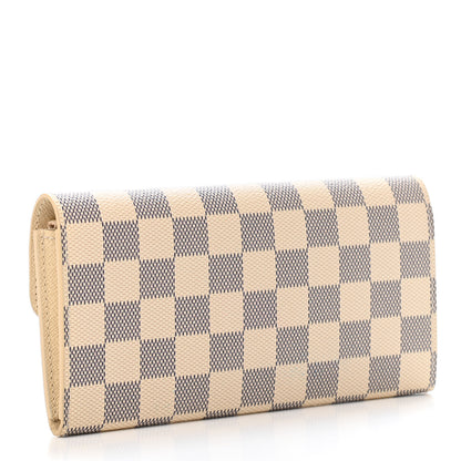Louis Vuitton Damier Azur Emilie Wallet 2 of 4