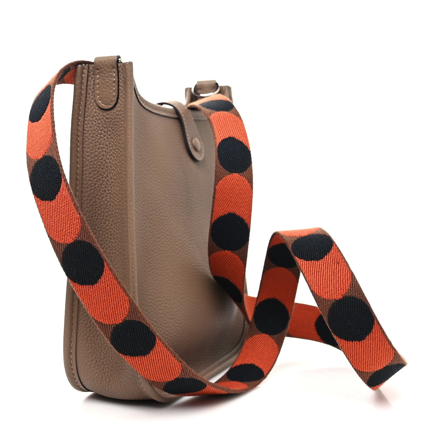 Hermes Taurillon Clemence Flipperball Sangle Evelyne TPM Beige De Weimar Noisette Cuivre Gold 3 of 11