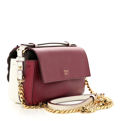 Fendi Vitello Dolce Nappa Flowerland Studded F is Fendi FF Micro Double Baguette White Multicolor 3 of 10
