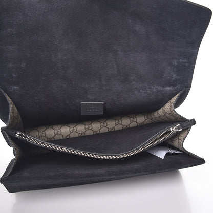 Gucci GG Supreme Monogram Medium Dionysus Shoulder Bag Black 6 of 8