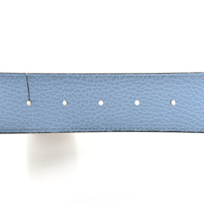 Gucci Dollar Calfskin 1973 Reversible Belt 90 36 Black Mineral Blue 5 of 6