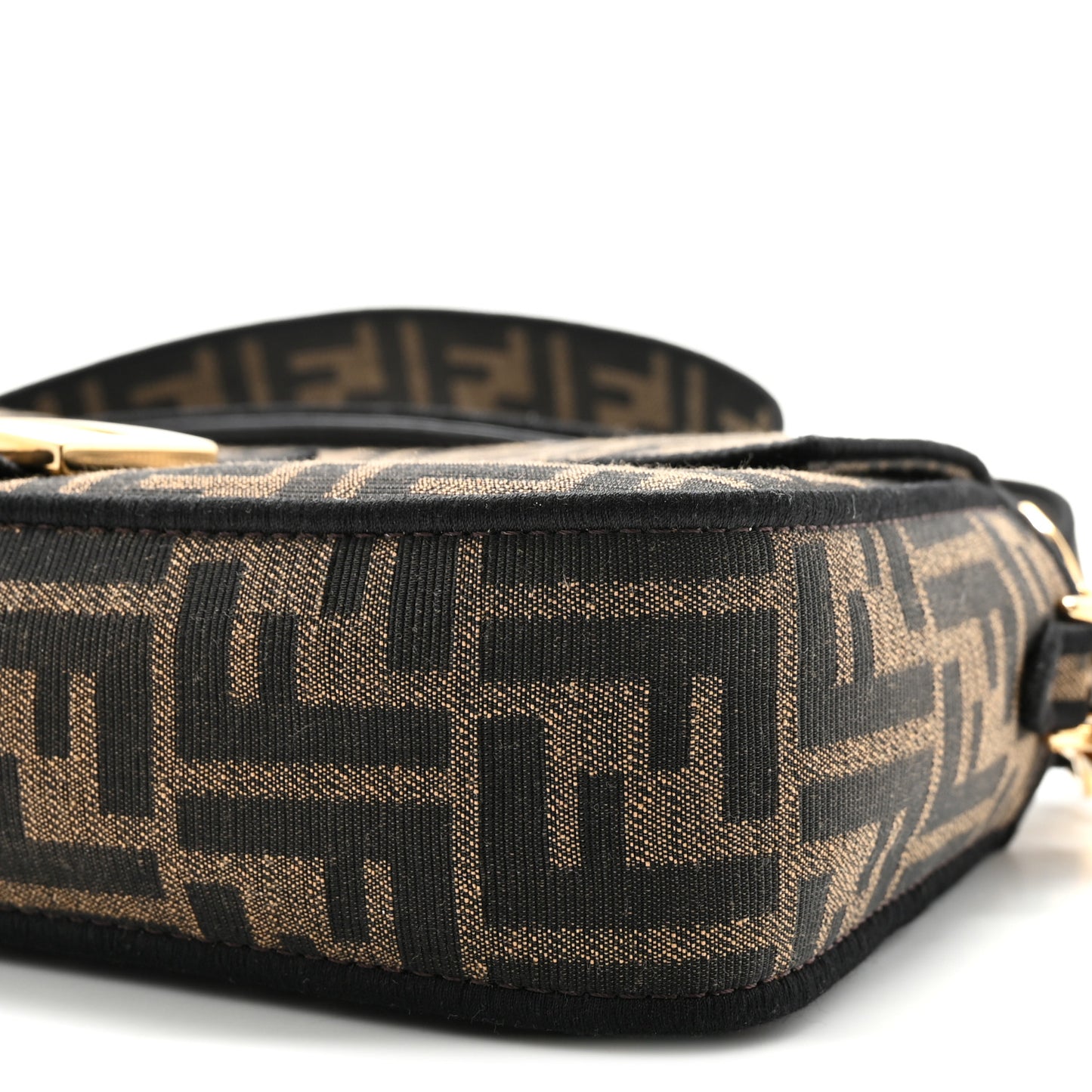 Fabric Jacquard FF 1974 Medium Baguette Tobacco Moro Black