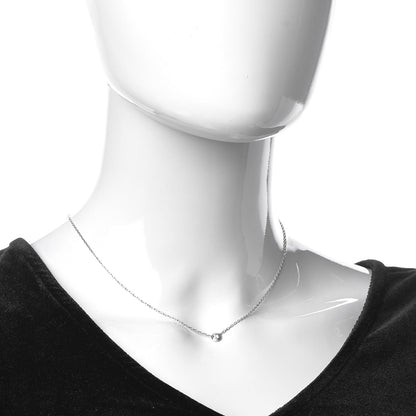 Cartier 18K White Gold Diamond LM D'Amour Pendant Necklace 2 of 6