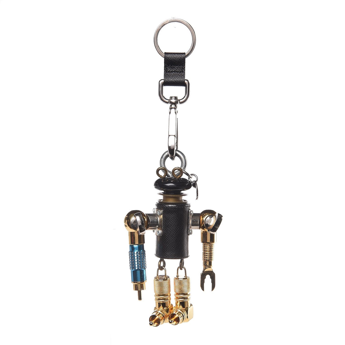Robot Robin Keychain Black