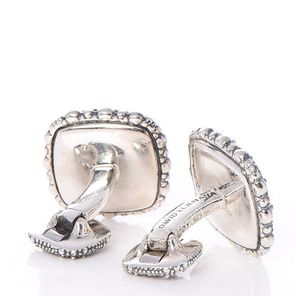 David Yurman Sterling Silver Black Diamond Sea Urchin Cufflinks 3 of 6