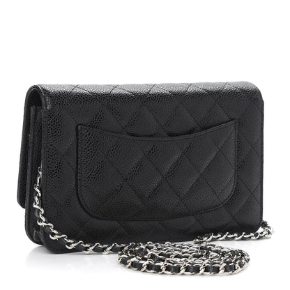 Chanel Caviar Quilted Wallet On Chain WOC Black 3 of 10