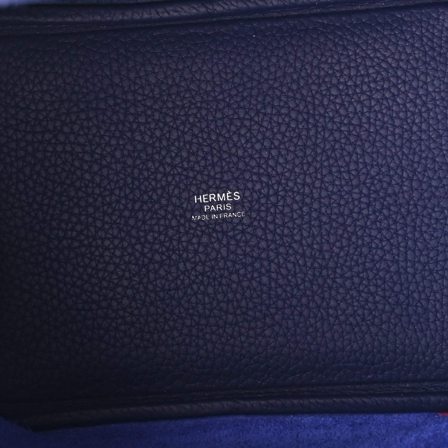 Hermes Taurillon Clemence Casaque Picotin Lock 18 PM Bleu Electrique Bleu Encre 5 of 12