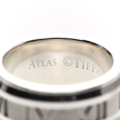 Tiffany Sterling Silver Titanium Atlas Band Ring 50 5.5 4 of 5