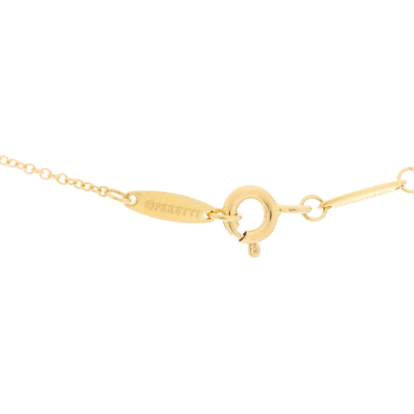 18K Yellow Gold Diamond .24ct Elsa Peretti Diamonds by the Yard Pendant Necklace