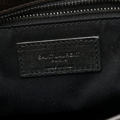 Saint Laurent Crinkled Calfskin Matelasse Monogram Medium Niki Chain Satchel Tulip 6 of 11
