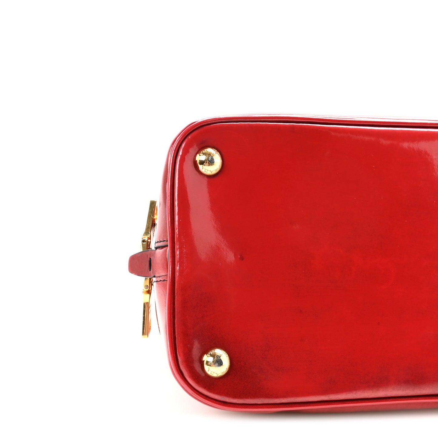 Spazzolato Medium Promenade Tote Scarlatto Fume