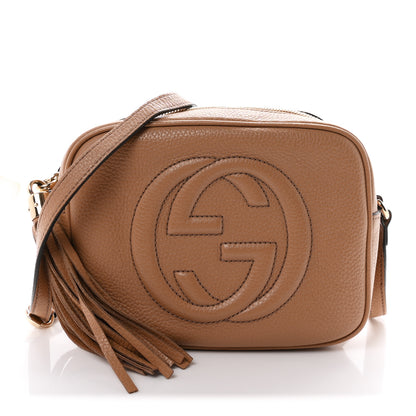 Gucci Pebbled Calfskin Small Soho Disco Bag Rose Beige 1 of 11