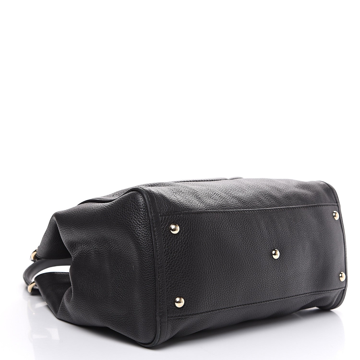 Gucci Pebbled Calfskin Medium Soho Shoulder Bag Black 3 of 11