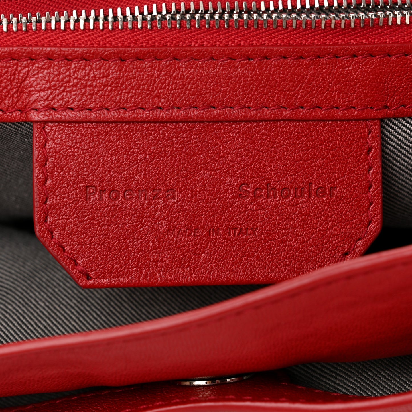 Lambskin Tiny PS1 Satchel Red