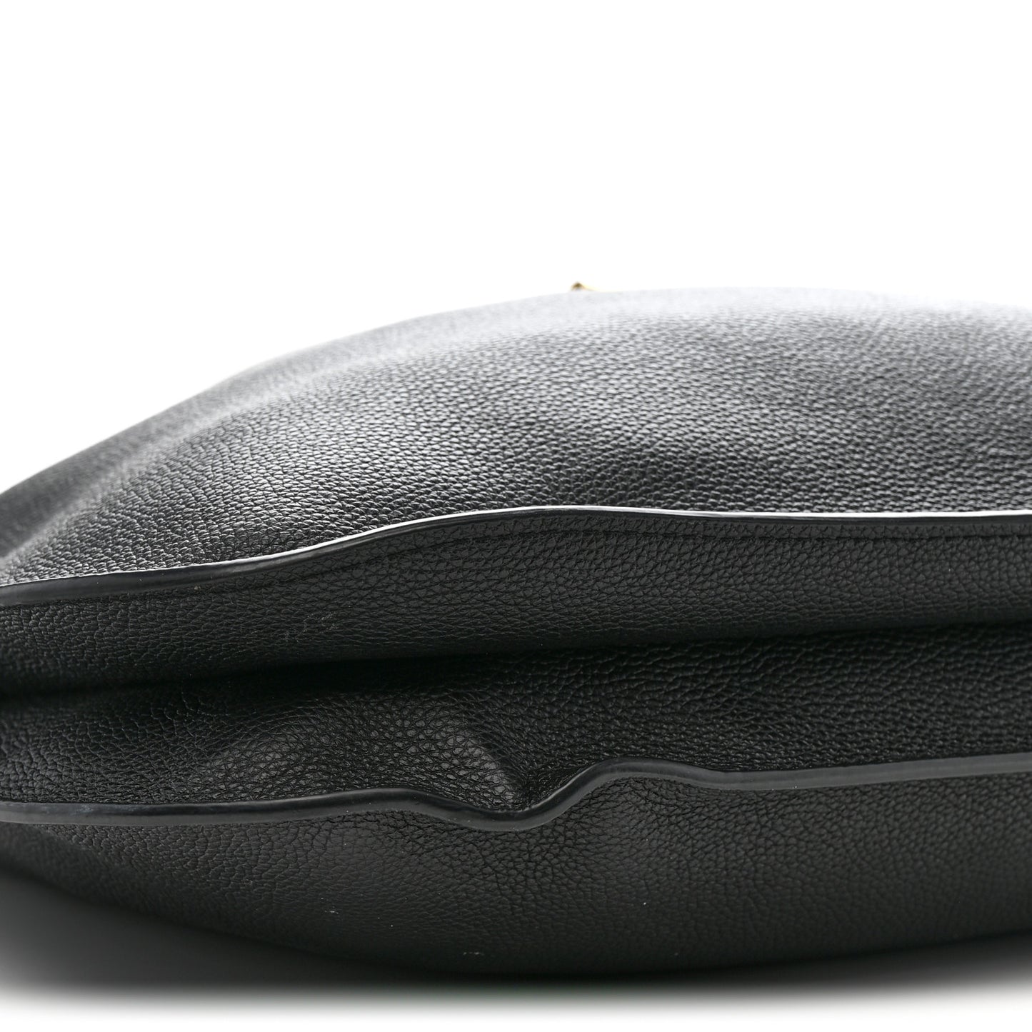 Grain Calfskin Large Tara Crossbody Black