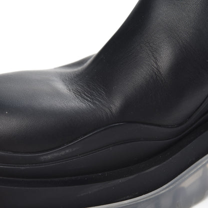 Bottega Veneta Calfskin The Tire Chelsea Boots 37.5 Black Transparent 9 of 9