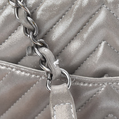 Chanel Metallic Calfskin Chevron Quilted Urban Spirit Backpack Silver 11 of 11