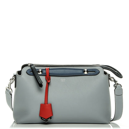 Fendi Vitello Dolce 4 Color Medium By The Way Boston Bag Ardesia Fiamma Multicolor 1 of 7