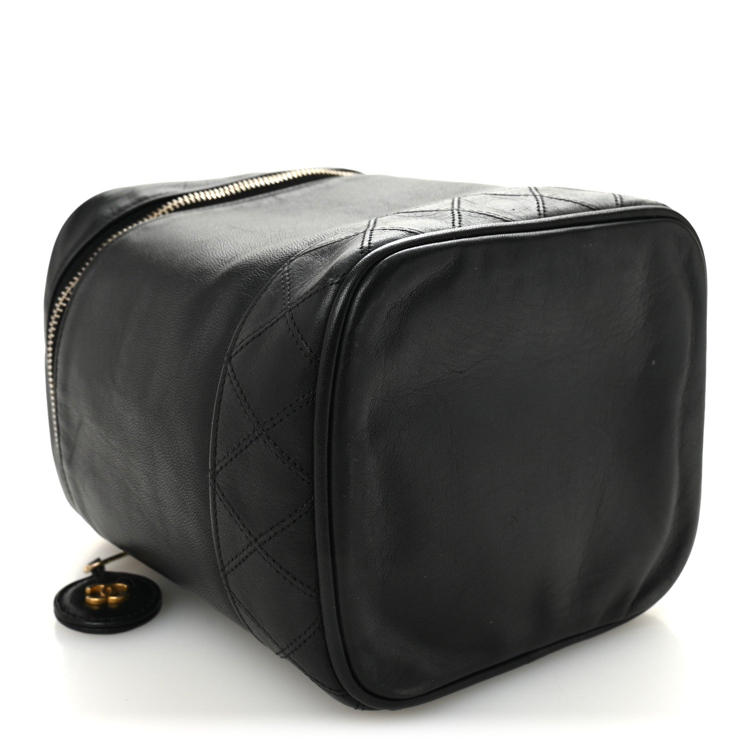 Chanel Calfskin Vanity Cosmetic Bag Black 4 of 11