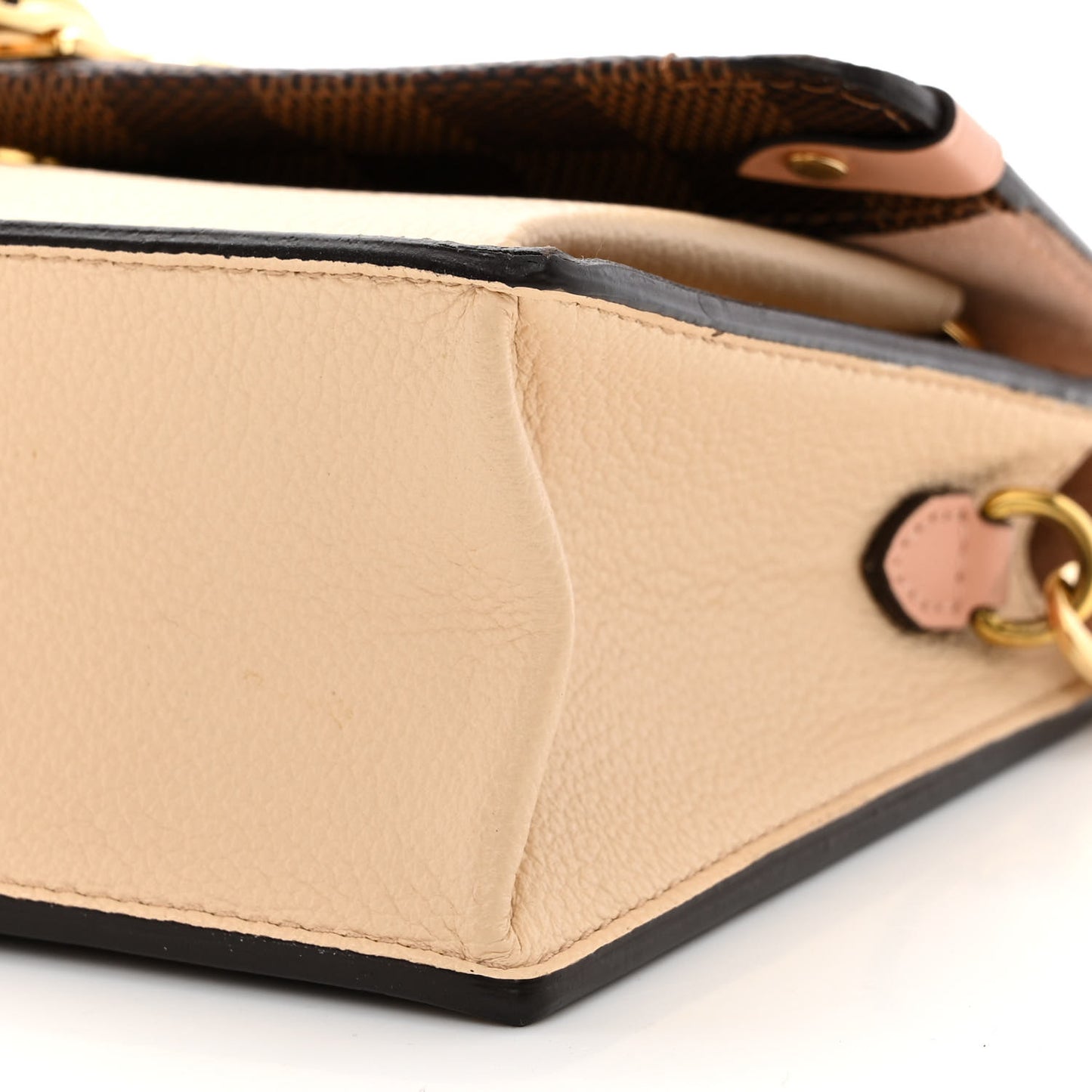 Damier Ebene Vavin Chain Wallet Creme