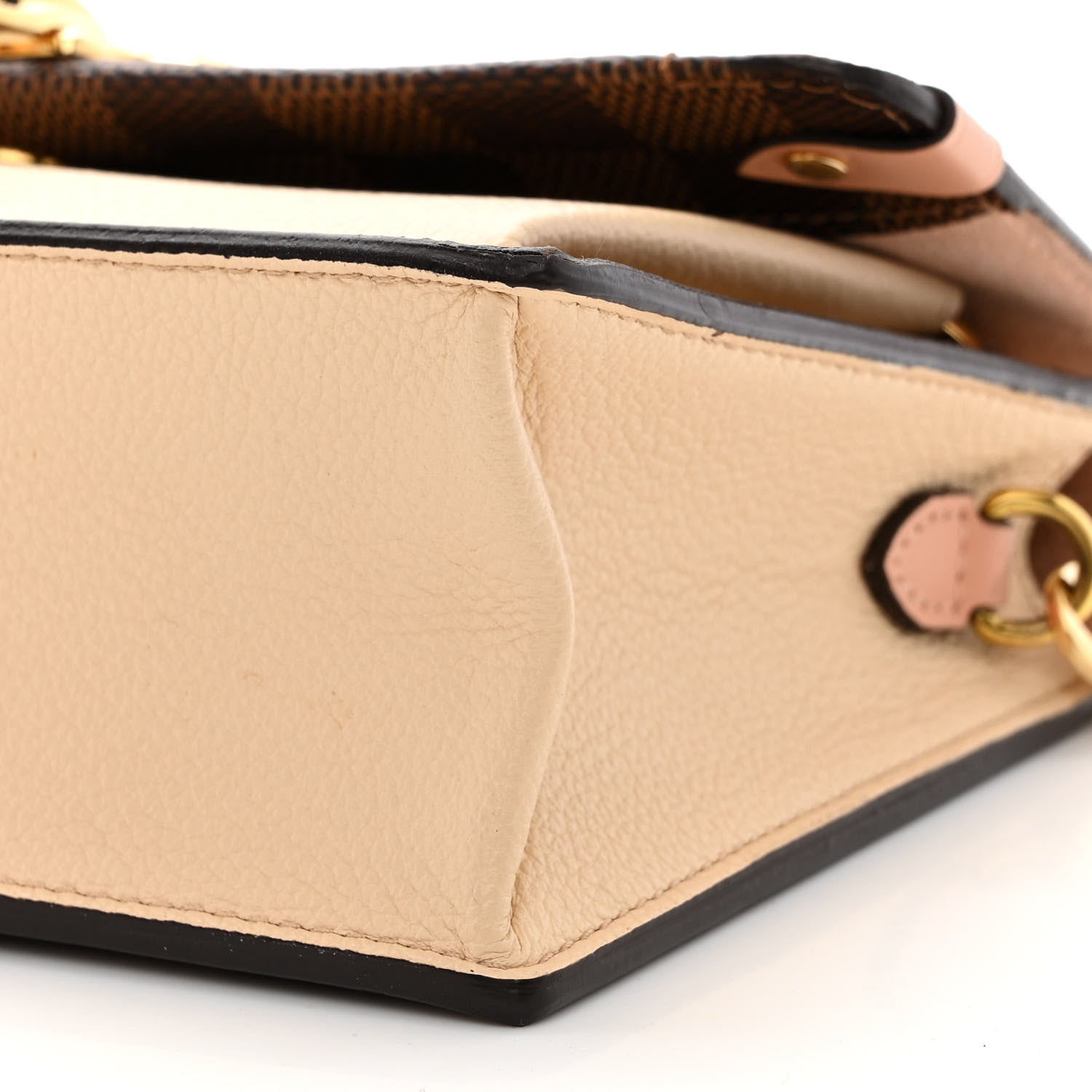 Louis Vuitton Damier Ebene Vavin Chain Wallet Creme 9 of 10