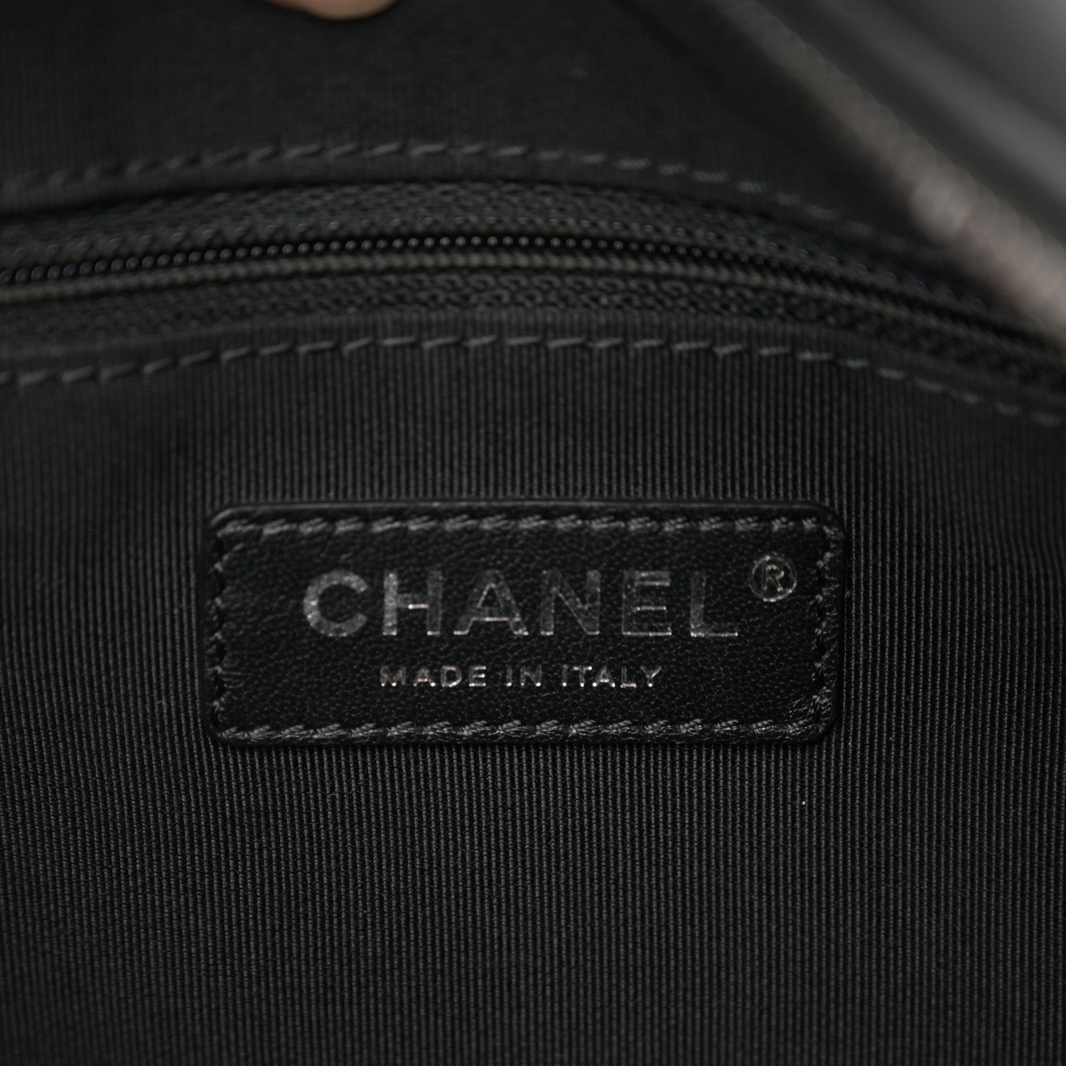 Chanel Calfskin Chain 20s Signature Hobo Black 6 of 11