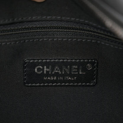 Chanel Calfskin Chain 20s Signature Hobo Black 6 of 11