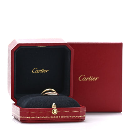 Cartier 18K Pink Yellow White Gold Small Trinity Ring 45 3.25 5 of 5