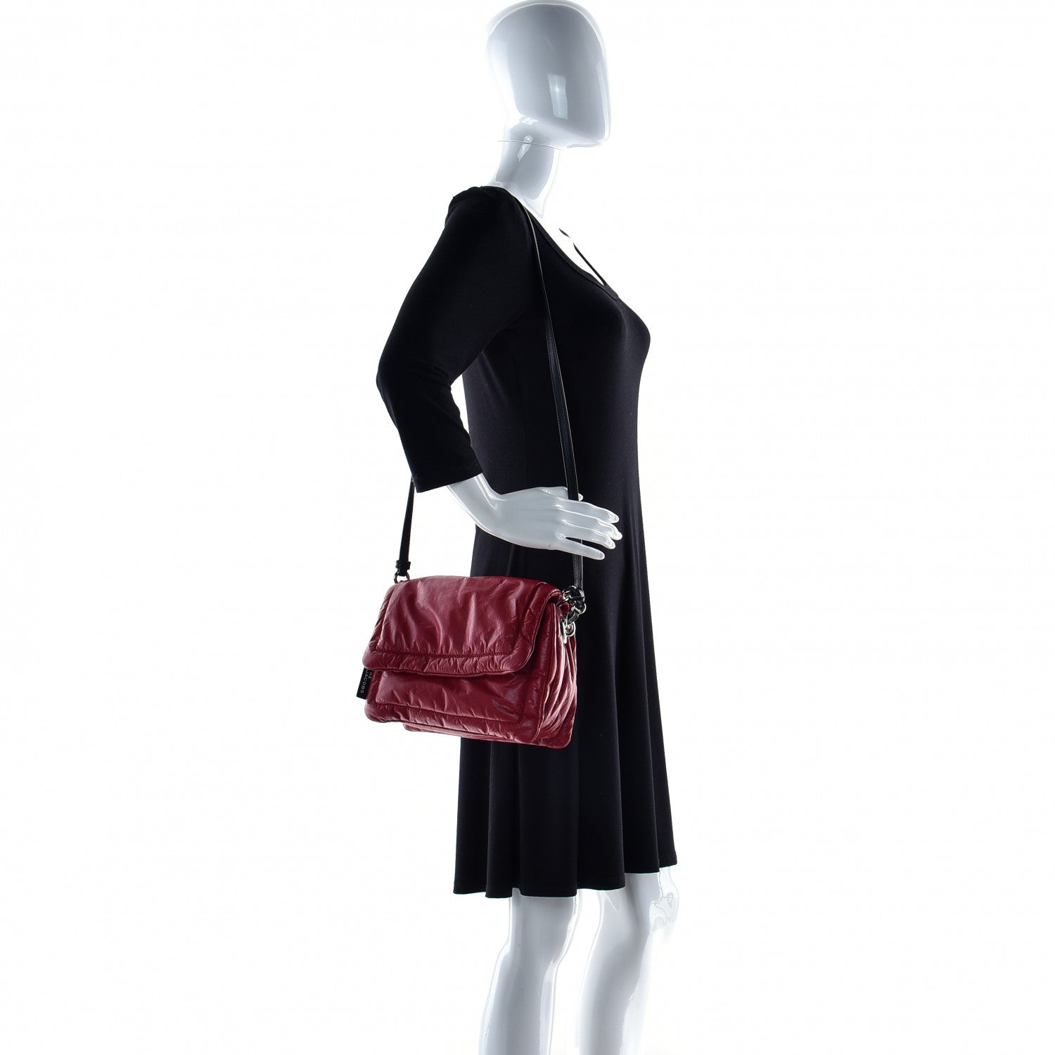 Marc Jacobs Lambskin The Pillow Bag Cranberry 2 of 17