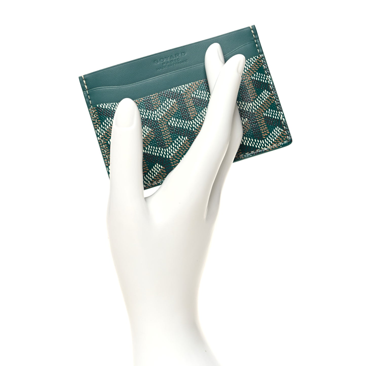 Goyardine Saint Sulpice Card Holder Green
