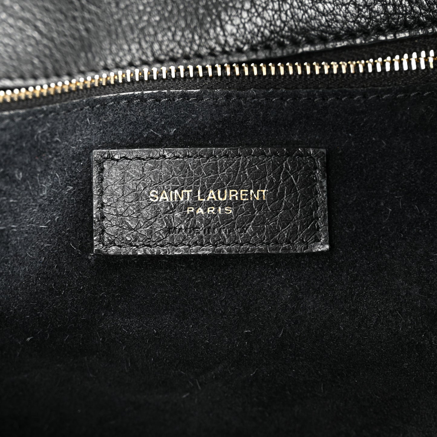 Grained Deerskin Bea Tote Black