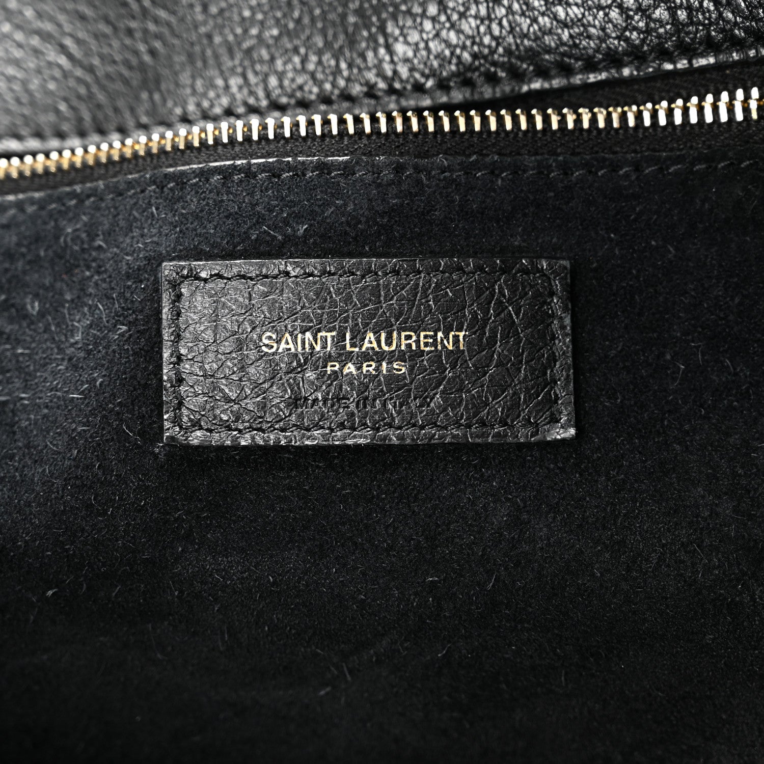 Saint Laurent Grained Deerskin Bea Tote Black 6 of 10