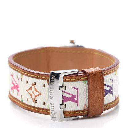 Louis Vuitton Stainless Steel Monogram Multicolor 28mm Tambour Murakami Quartz Watch 3 of 5
