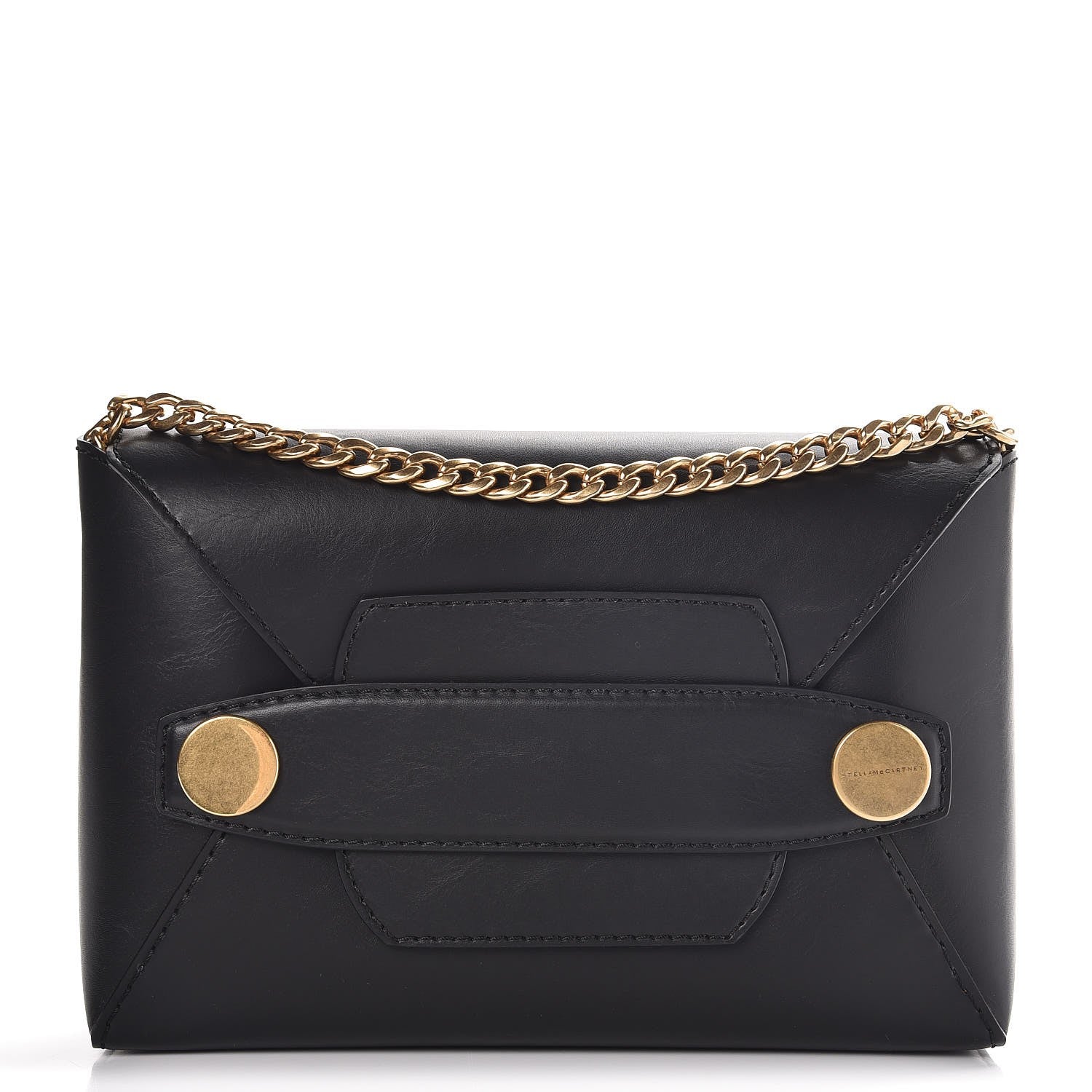 Stella McCartney Eco Alter Nappa Popper Shoulder Bag Black 1 of 6