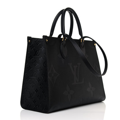 Louis Vuitton Empreinte Monogram Giant Onthego MM Black 2 of 11