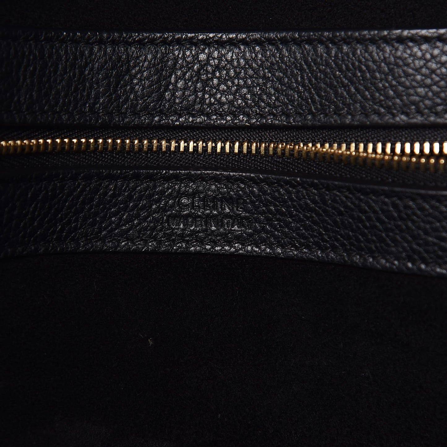 Soft Grained Calfskin Small Belt Cabas Phantom Black