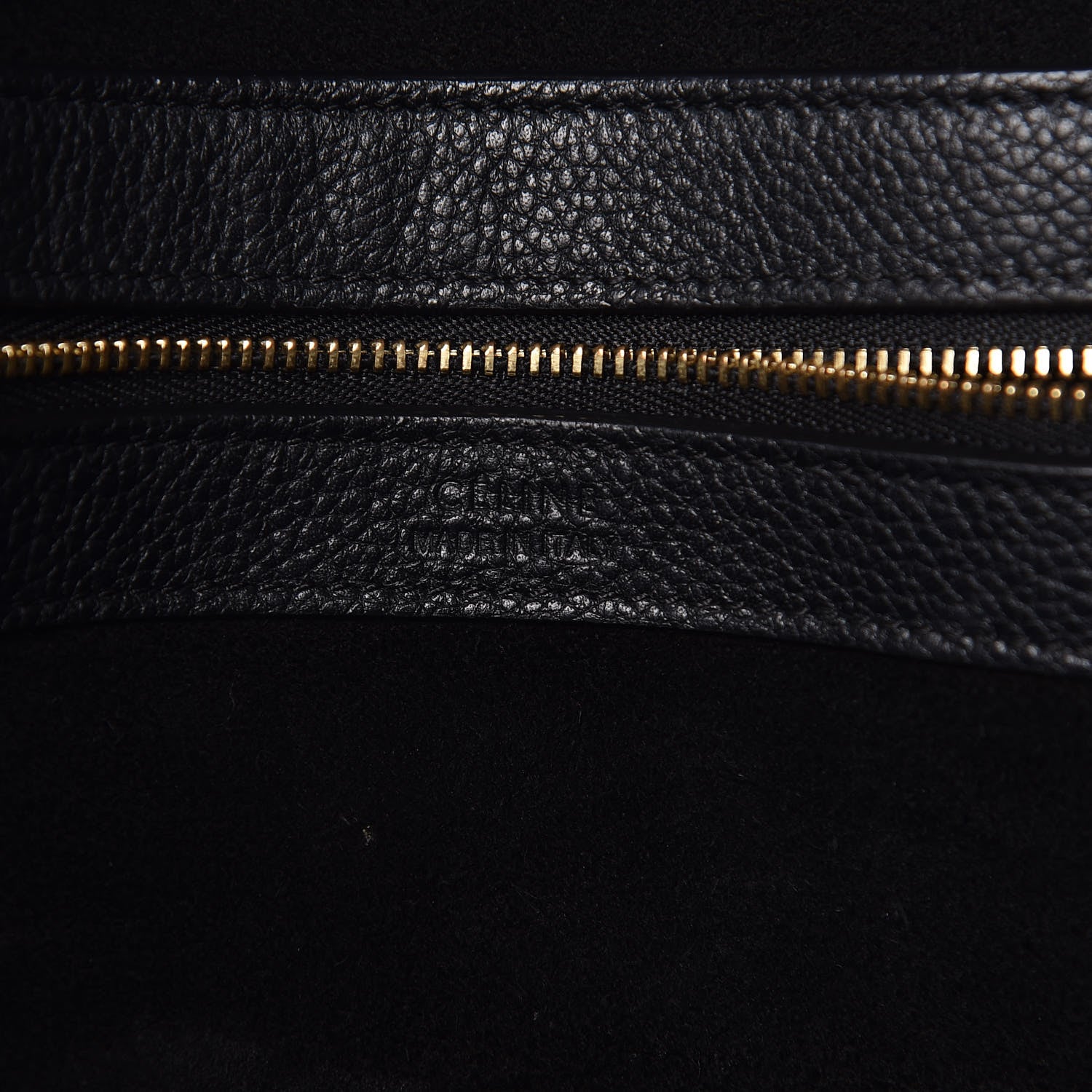 Celine Soft Grained Calfskin Small Belt Cabas Phantom Black 6 of 16