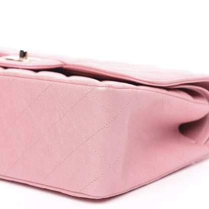 Chanel Iridescent Caviar Quilted Jumbo Double Flap Rose Pink 9 of 11