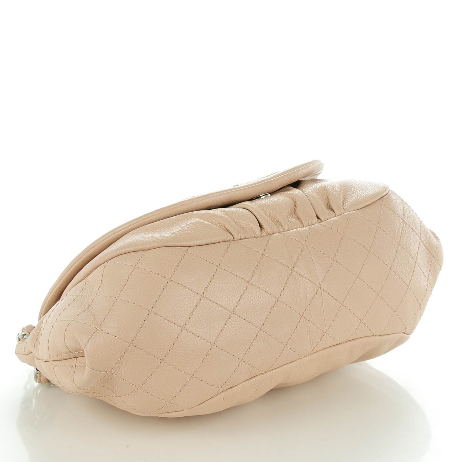 Chanel Caviar Half Moon Large Flap Beige Clair 4 of 7