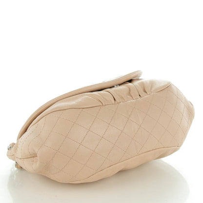 Chanel Caviar Half Moon Large Flap Beige Clair 4 of 7
