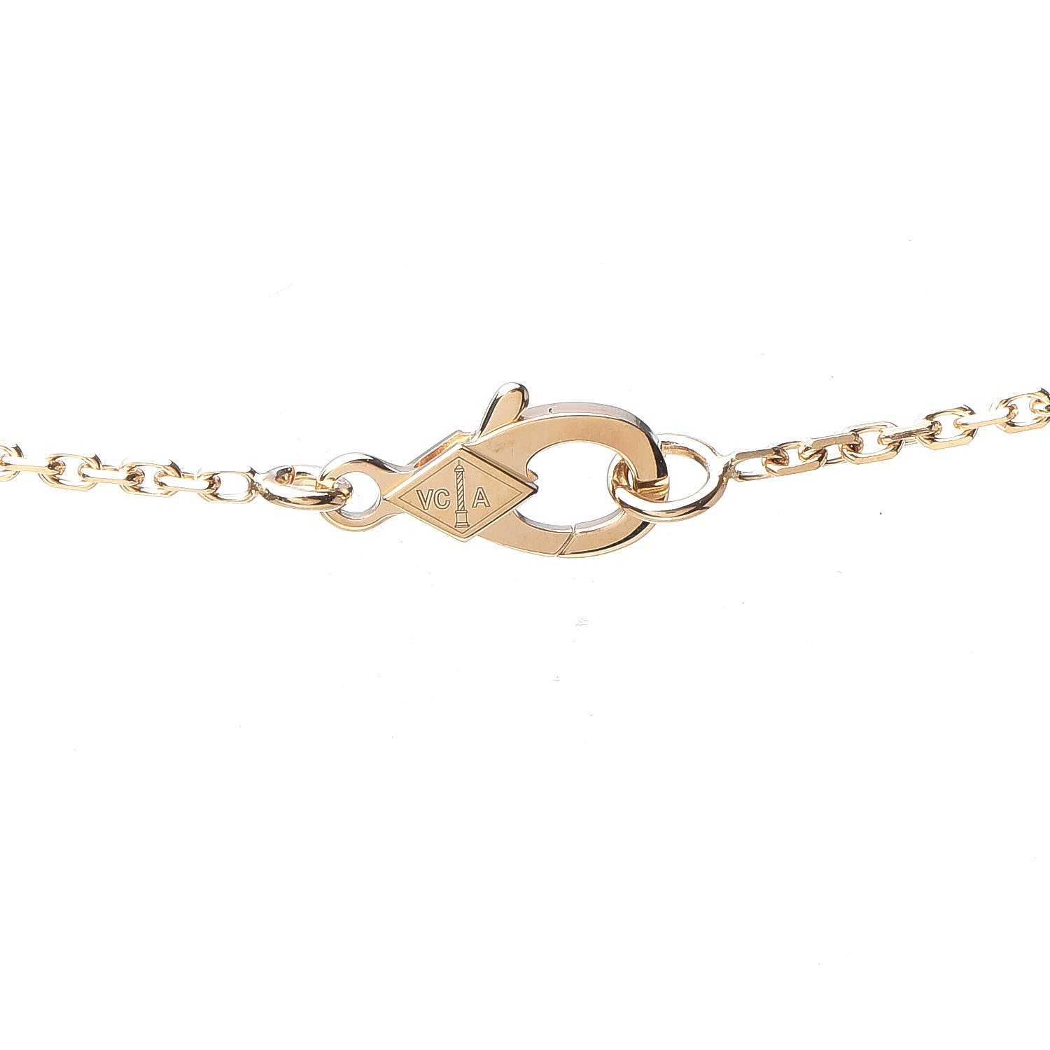 Van Cleef & Arpels 18K Yellow Gold Vintage Alhambra Pendant Necklace 6 of 7