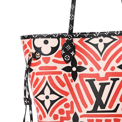 Louis Vuitton Monogram Giant Crafty Neverfull MM Creme Rouge Black 7 of 10