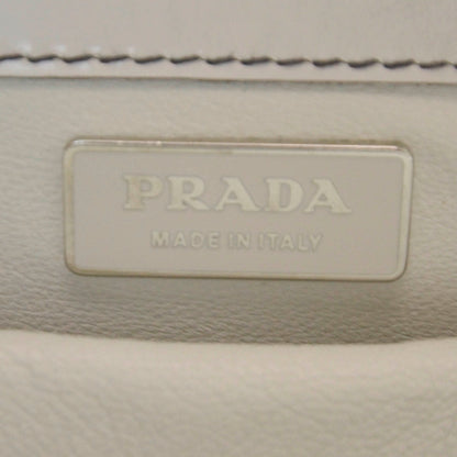 Prada Spazzolato Logo Print Framed Bag Quarzo 8 of 9