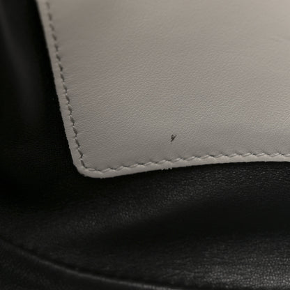 Prada Soft Calfskin Triangle Arque Flap Shoulder Bag White 9 of 10