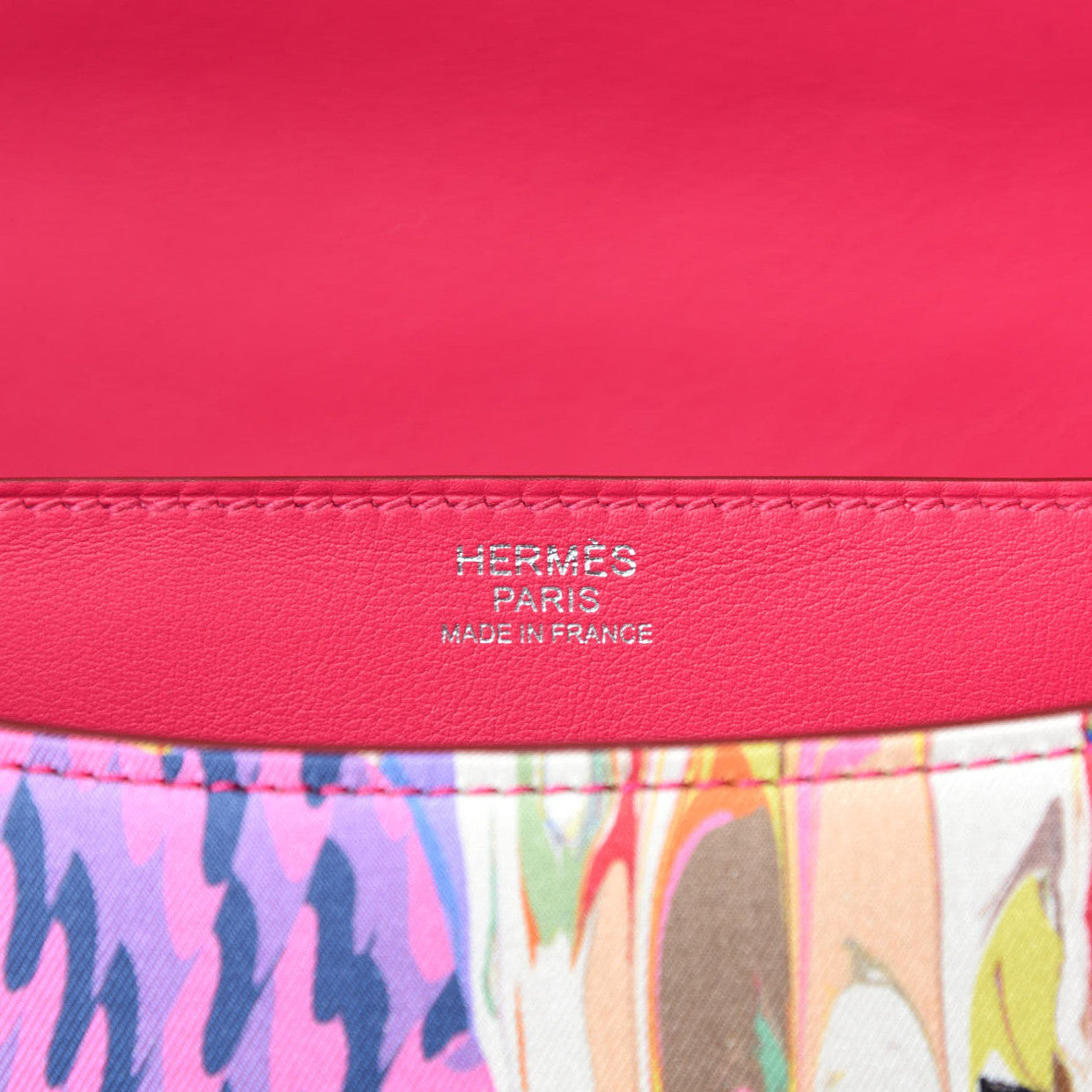 Hermes Swift Silk Marble Printed Constance 24 Rose Azalee Rose Mexico 11 of 14