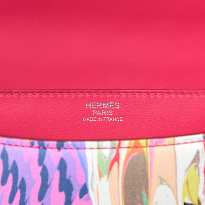 Hermes Swift Silk Marble Printed Constance 24 Rose Azalee Rose Mexico 11 of 14
